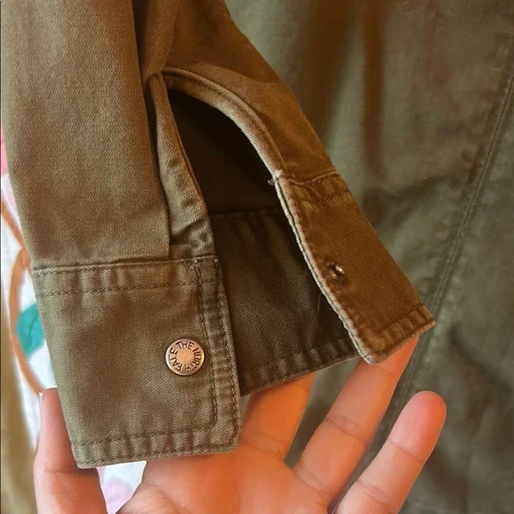 Olive Green Women's Jacket - Picture 4 of 5